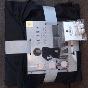 Size small dress with earrings new